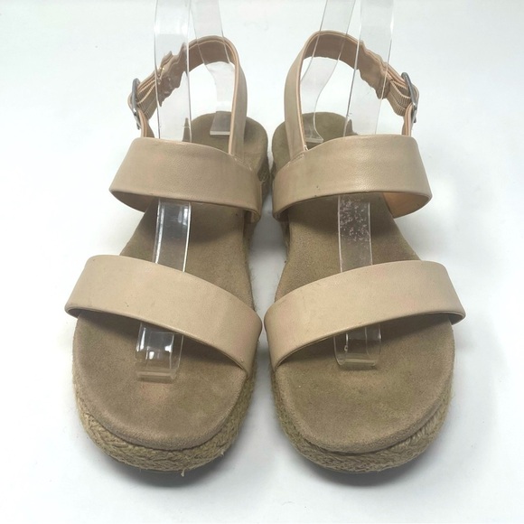 Madden Girl | Cybell Slingback Sandals | Espadrille Wedges | Size 7 | Cream - Picture 2 of 9